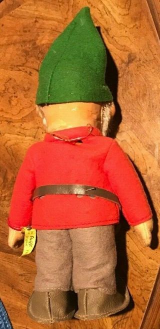 Vintage STEIFF GNOME Dwarf Pucki w/Original Tag Germany Toy Doll 2