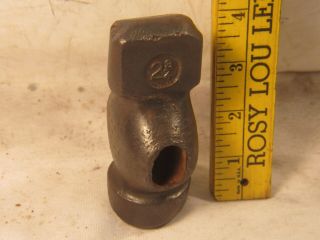 Vintage Blacksmith Marked 2 - 3/4 Rounding Hammer Head