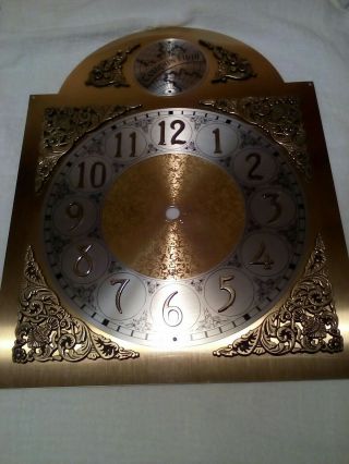 VTG Grandfather Clock TEMPUS FUGIT FACE 10 X 13 
