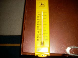 Vintage John Deere Metal Thermometer Sign Nothing Runs Like A Deere