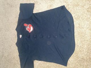 Vintage 90s Cleveland Indians Chief Wahoo Kenny Lofton Jersey Large Xlg