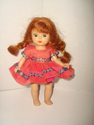 Vtg 1955 Muffie Doll Sunshine Dress 608 Fit Mdm Alexander/ginny Vogue/ginger/8 "