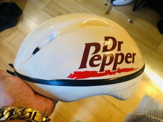 Vintage 1998 Dr Pepper Bicycle Racing Advertisement Helmet Adult Size