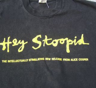 Vtg Alice Cooper Hey Stoopid Album Release Rooftop Performance T - Shirt Unworn