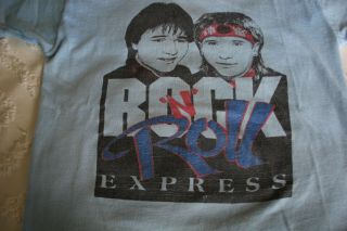 Rare Vintage 80s Rock N Roll Express Crockett Shirt Wrestling Small