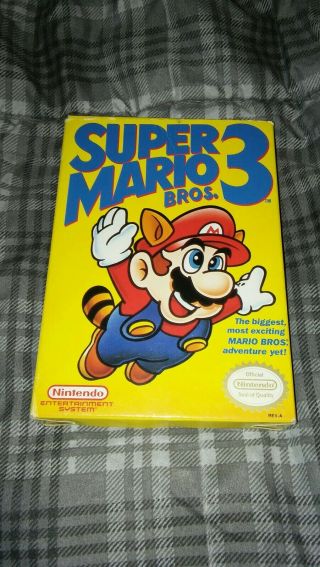 Vintage 1990 Nintendo Nes Mario Bros 3 Complete Video Game