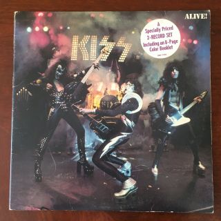 Vintage Kiss Alive Live Double Lp Record Album Vinyl 1975 Nblp 7020 - 798