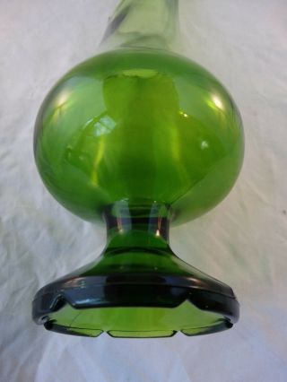 VIKING GLASS USA Vintage 60 ' s Green Glass 16 