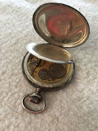 Zenith Grand Prix Paris 1900 Sterling Silver 800 Swiss Pocket Watch for repair p 5