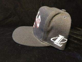 Vintage 90s Chicago Bulls Logo Athletic Diamond Snapback Hat Cap Rare NBA Hat 4