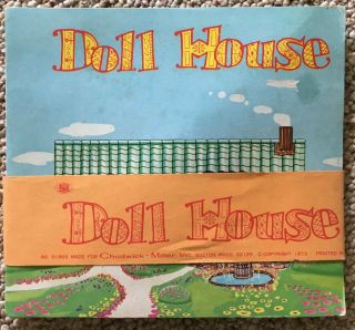 1973 Chadwick - Miller,  Inc.  " Doll House Book " W/ 4 Pop - Up Scenes & Rooms Mij