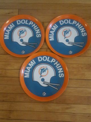 Vintage Miami Dolphins Serving Tray Bowl Party