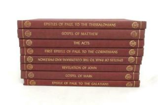 Vtg 8 Volume Set Of Charles R.  Erdman Expositions On Books Of The Bible 1935