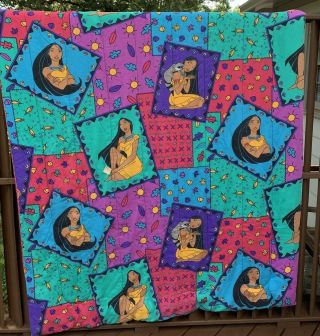 STAINS - Vintage Disney Pocahontas Twin Bed Comforter 8