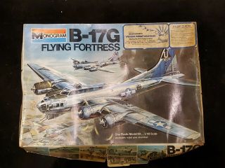 Rare Vintage 1975 B - 17g Monogram Model Kit Unbuilt