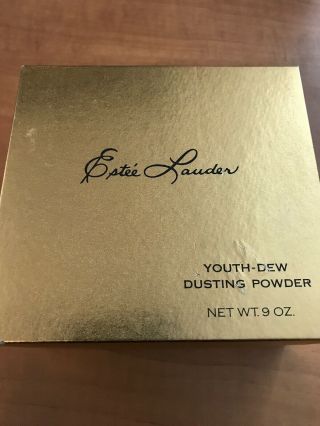 Vintage Estee Lauder Youth - Dew Dusting Powder Bath Body 9 Oz