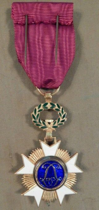 Vintage WWII era,  Belgium Military Medal,  ORDER OF THE CROWN,  Officer’s Medal, 5