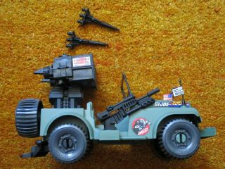 Gi Joe Sgt Savage Grizzly Ss - 1 Jeep W/two (2) Missiles Vintage Screaming Eagles