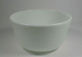 Vintage Pyrex White Milk Glass Ribbed Large Mixing Bowl 3 Quart Or 12 Cups