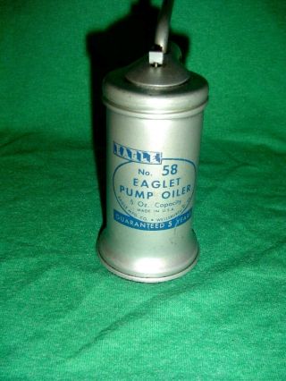 Vintage Eagle No.  58 Pump Oiler Oil Can - Extra Minimal Use