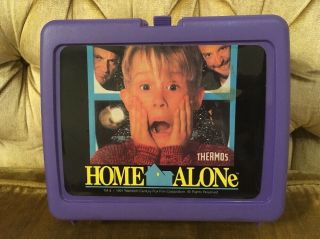 Vtg Home Alone Lunch Box Thermos 1991 90 
