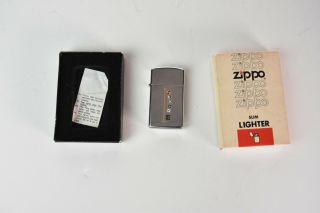 Vintage 1978 Zippo Cigarette Lighter Slim Line - Unfired