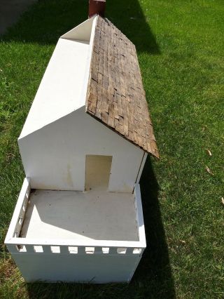 Antique / vintage Wood Dollhouse Doll House real glass windows pick up only 2
