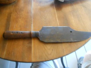 Vintage Hand Forged Bowie Knife J H S Wood Handle Vermont