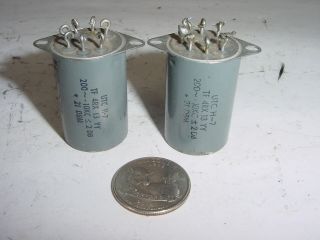 2 Vintage Nos Utc H - 7 Tube Amplifier Miniature Audio Output Transformer Pair