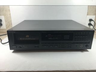 Vintage Sony 10 Cd Compact Disc Changer Player Model Cdp - C910.  1