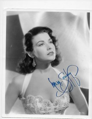 Mara Corday Playboy Playmate Actress B Movie Star Vintage Autographed 8x10 Still