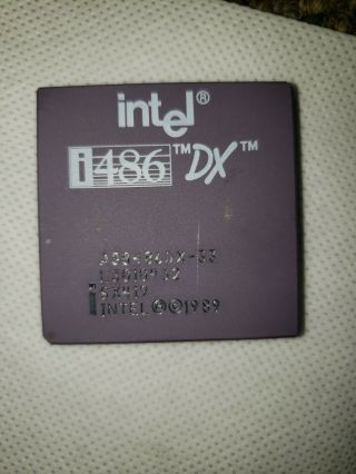 Intel Sx911 I486 Dx Vintage Ceramic 66mhz Cpu Processor A80486dx2 - 66