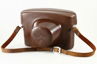 Vintage Nikon Leather Case For Nikon Sp,  S3,  Rangefinder Camera,  From Jp 5