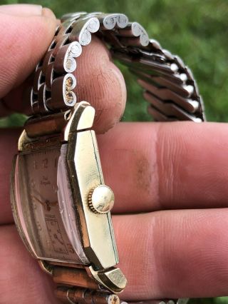 Vintage Paul Breguette Men ' s Swiss Made Watch.  10k GF Case.  Runs Keeps Time 2