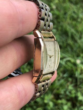 Vintage Paul Breguette Men ' s Swiss Made Watch.  10k GF Case.  Runs Keeps Time 3