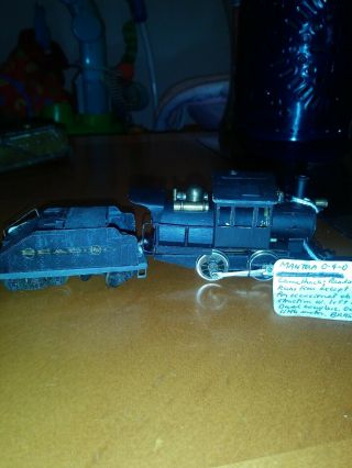 Ho Brass Model Train - Vintage,  Mantua 0 - 4 - 0 Camelback Loco,  Tender