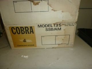 Old Rare Vintage Cobra Cb Radio Ssb Am Ham 23 Channel Receiver Base Station