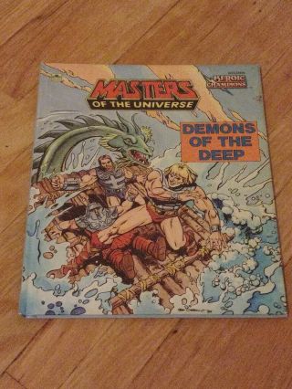 Masters Of The Universe Demons Of The Deep Vtg Comic Book Golden Book Mattel