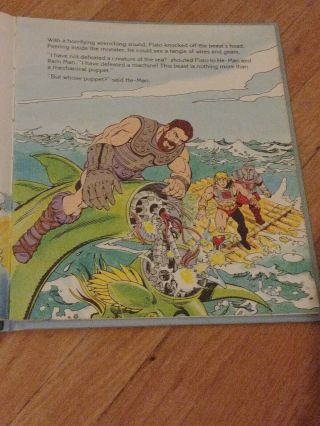 Masters of the Universe Demons of the Deep VTG Comic Book Golden Book Mattel 5