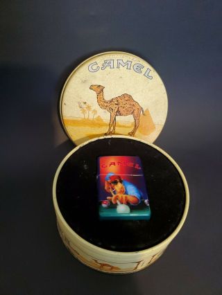 Vintage Camel Zippo Lighter And Tin