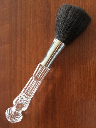 Vintage Small Make - Up Brush By Waterford Crystal Lismore 6 3/8 "