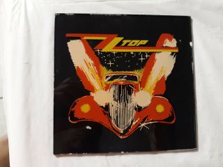 Vintage Zz Top Eliminator Carnival/fair Painted Glass Panel/mirror Style 6 " X 6 "