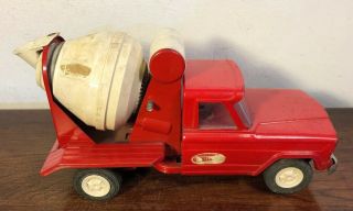 Vintage Mini Tonka Jeep Gladiator Cement Concrete Mixer Truck Pressed Steel Toy 4