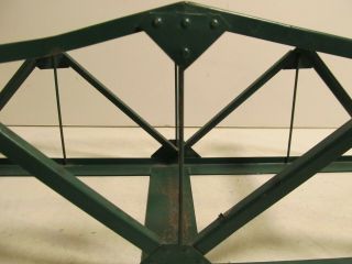 Vintage Tin Model Train Bridge 18”. 2