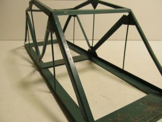 Vintage Tin Model Train Bridge 18”. 4