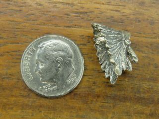 Vintage Sterling Silver Native American Feather Headdress Charm