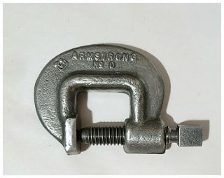 Vintage Armstrong No.  0 Drop Forged Chicago Usa C - Clamp Metalworking,  Welding