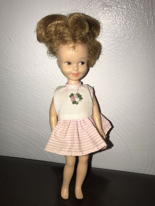 Vintage 1963 Deluxe Reading Corp Penny Brite 8 Inch Doll With Clothes