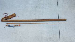 Vintage Heddon Pal Fishing Rod 1051 - 9 - 0 - R With Tube Cork Handle