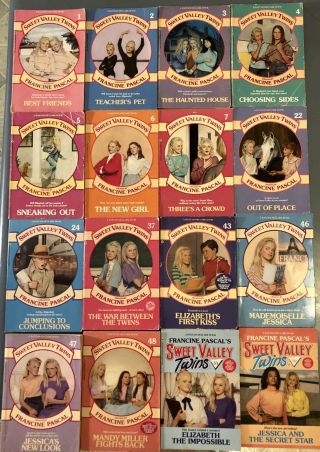 16 Vintage Sweet Valley Twins Pb Chapter Books By: Francine Pascal Book S: 1 - 7